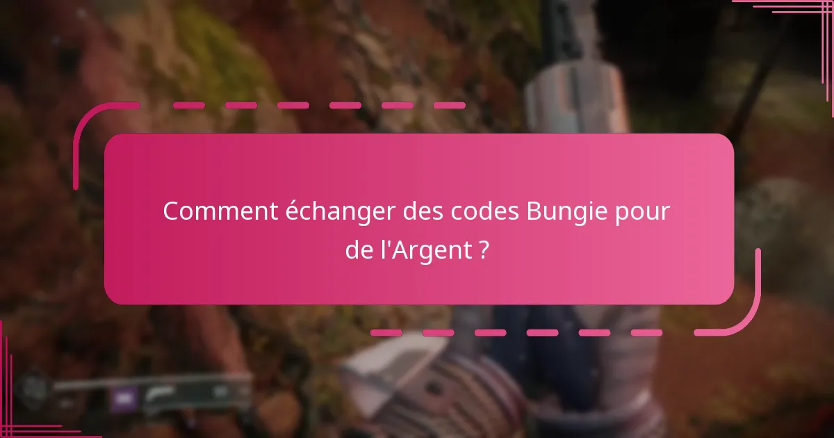 Quelles récompenses peuvent être débloquées avec de l’Argent dans Destiny 2 ?